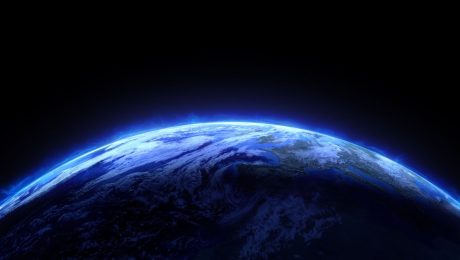 Horizon of Earth from space